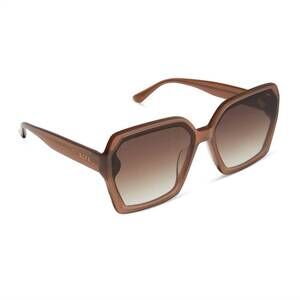 NEW DIFF women's presley sunglasses in macchiatio + brown gradient